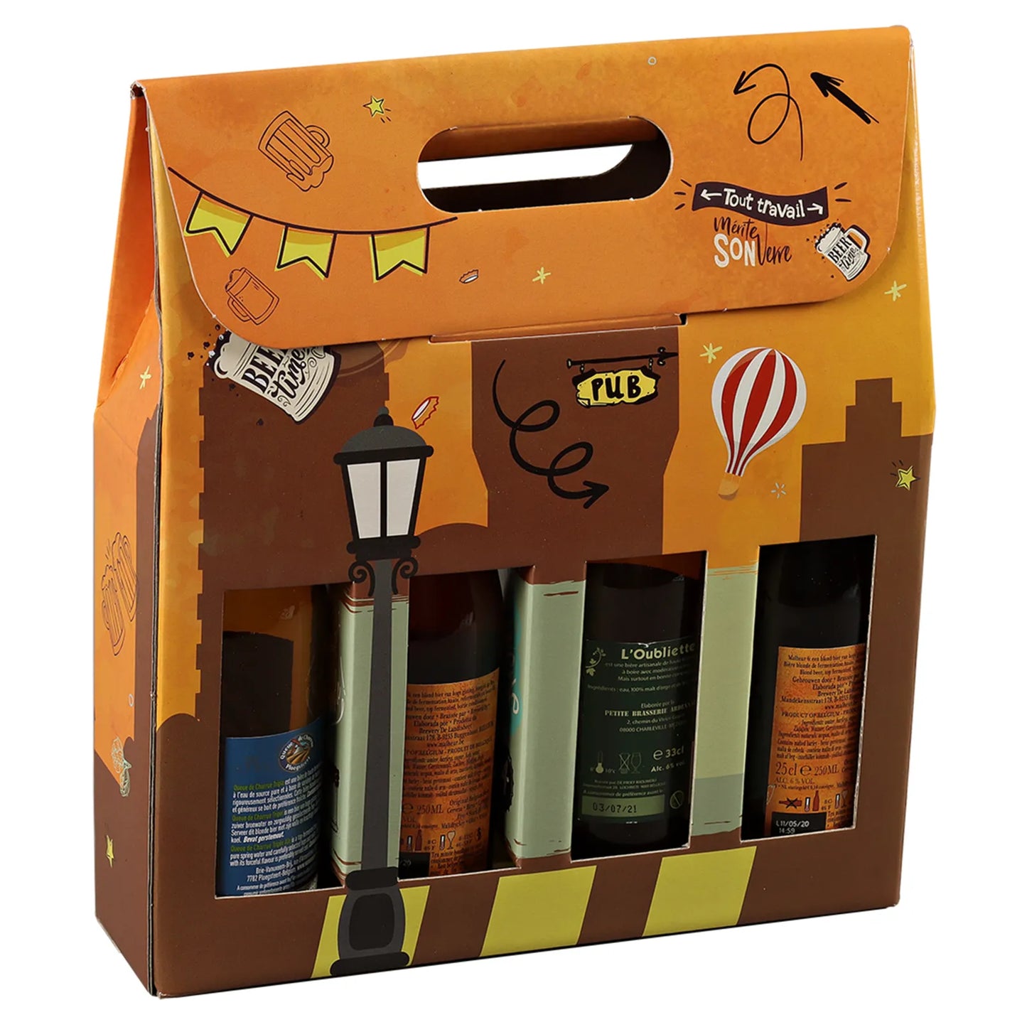Valisette San Francisco carton 4 bières 33cl (type long neck)