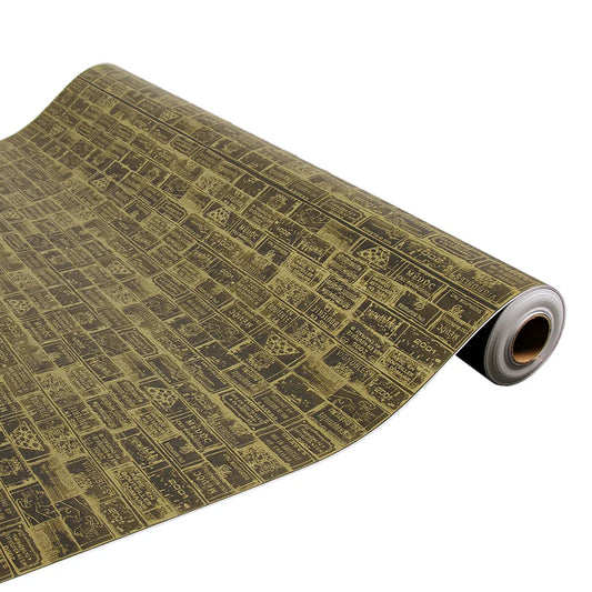 Black/Gold Coated Kraft Bouquet Gift Wrap 70gsm 0.50x200m