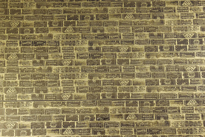 Papier cadeau Bouquet kraft couché noir/or 70gr 0.50x200m