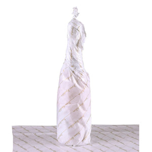 Papier mousseline blanc/or 50x70cm - Bonne Dégustation (500 feuilles)