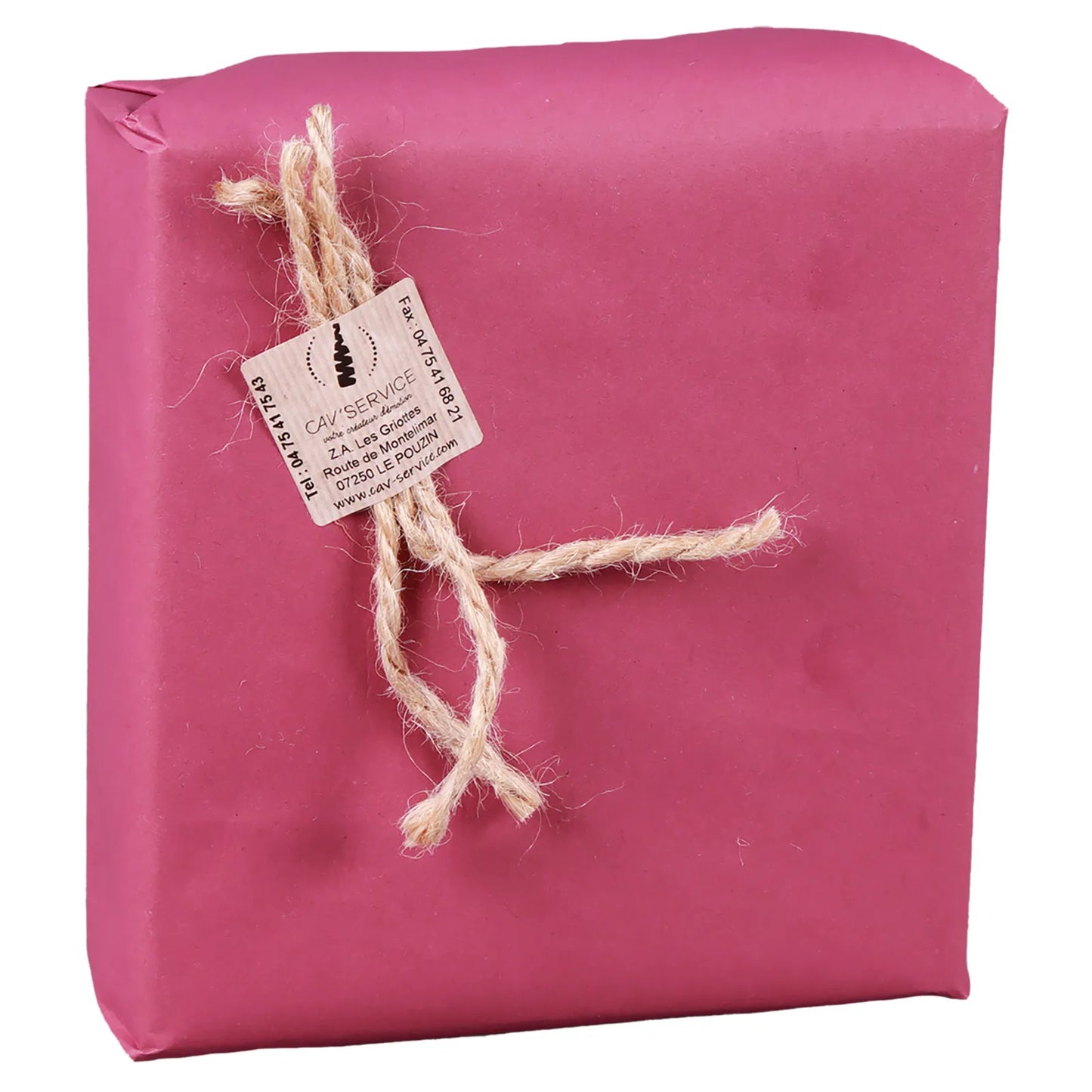 Mistelle recycled kraft gift wrap, burgundy color, 0.70x100ml