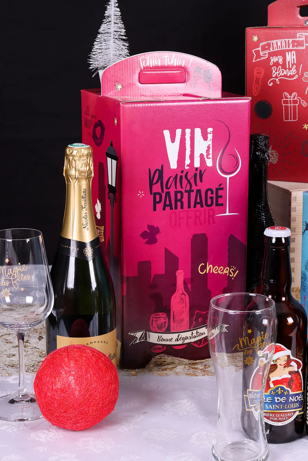 Valisette Box Burano carton 4 bouteilles