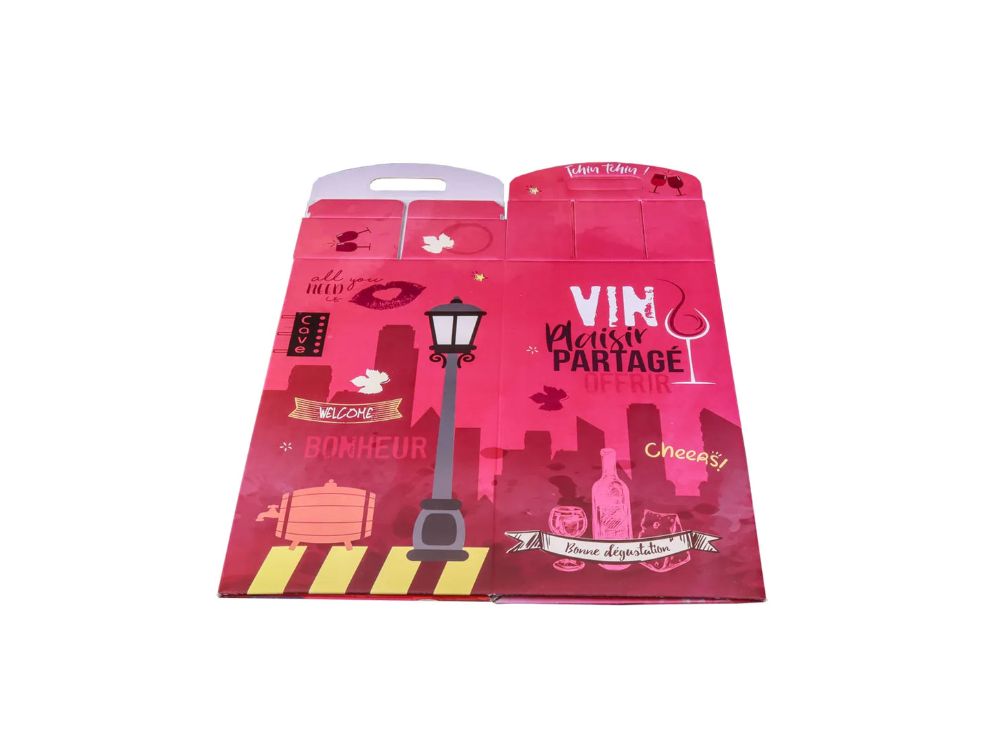 Valisette Box Burano carton 4 bouteilles