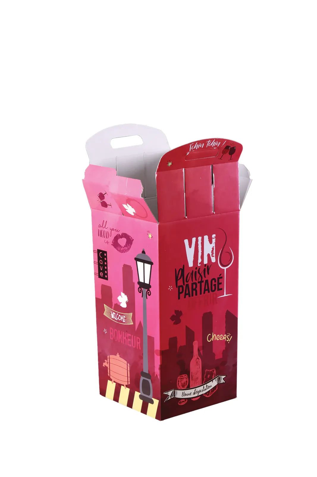 Valisette Box Burano carton 4 bouteilles