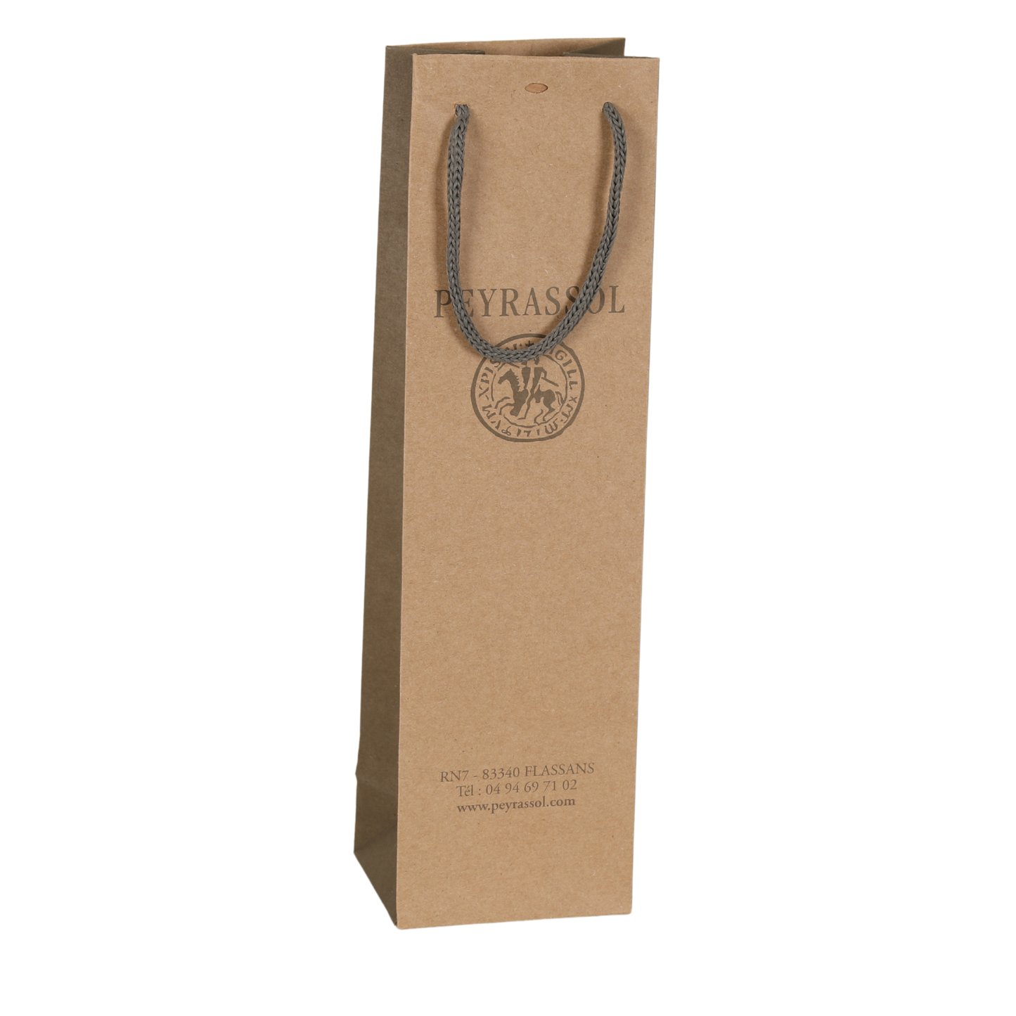 Luxury paper bag 1 bottle 10x10x39cm customisable
