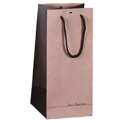 Elusa kraft paper bag for spirits, 15x15x33cm