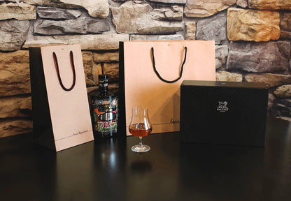 Elusa kraft paper bag for spirits, 15x15x33cm