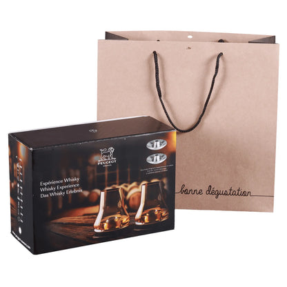 Elusa kraft paper tote bag for spirits, 35x15x33cm