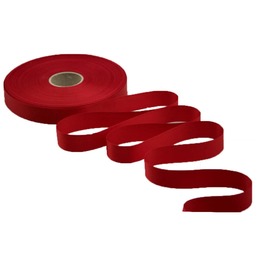 Ruban satin premium rouge 15mmx50m