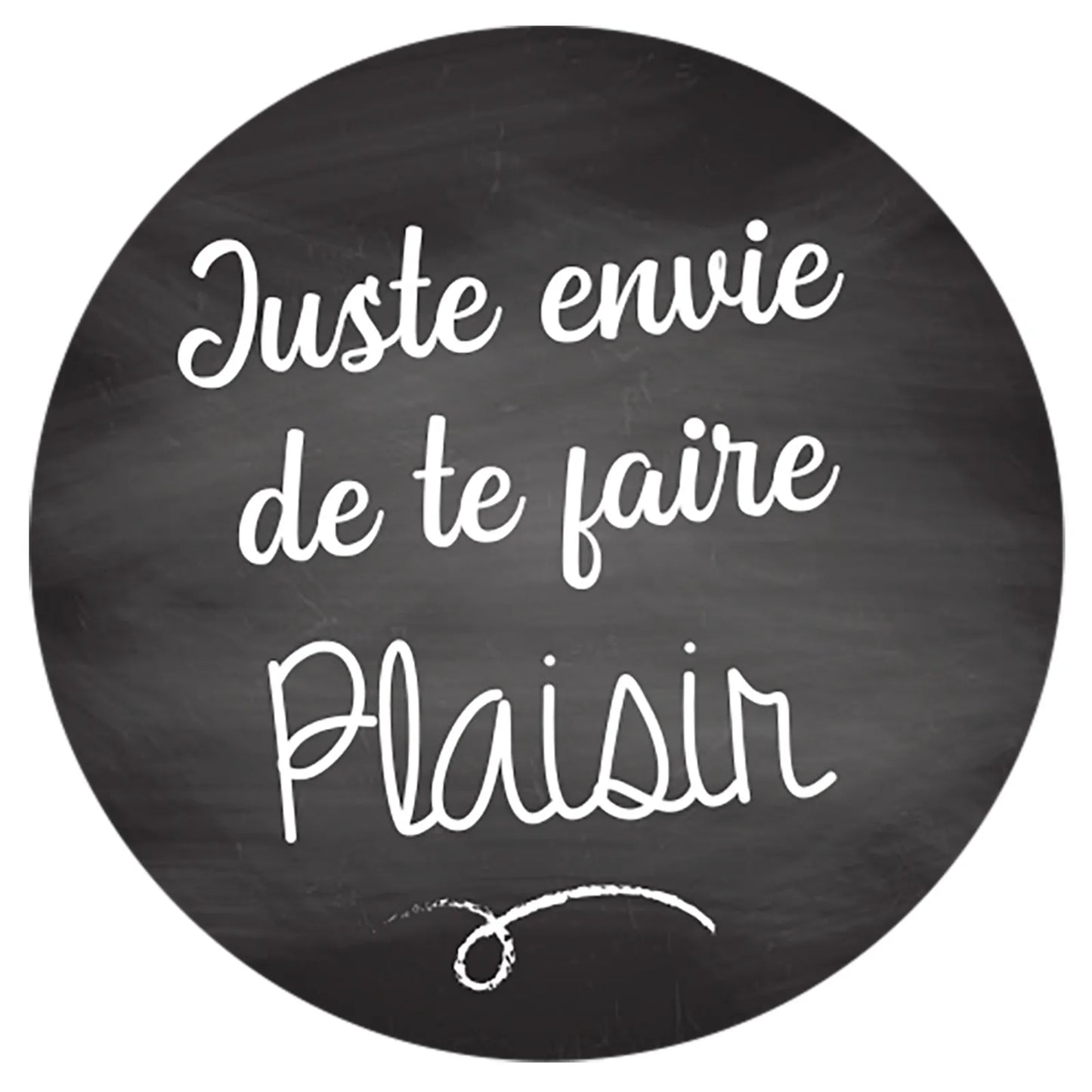 Etiquette adhésive Manhattan ronde - Juste envie de... (boîte de 500)