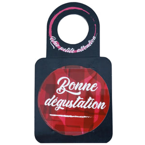 Carte message/goulot Victoria disque anti-goutte - Bonne dégustation
