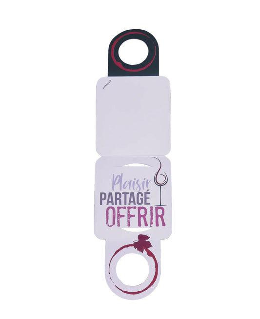 Message card/Victoria neck anti-drip disc - Enjoy your tasting