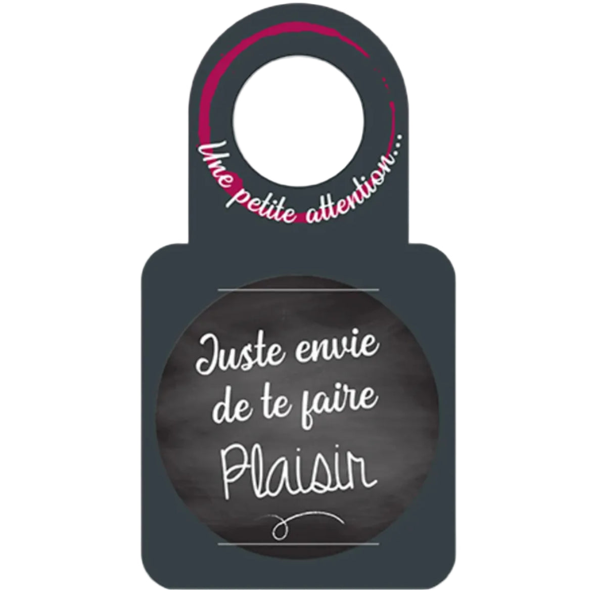 Carte message/goulot Victoria disque anti-goutte - Juste envie de te…