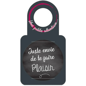 Carte message/goulot Victoria disque anti-goutte - Juste envie de te…