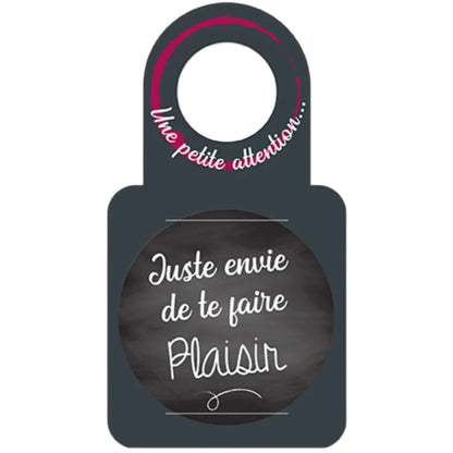 Carte message/goulot Victoria disque anti-goutte - Juste envie de te…