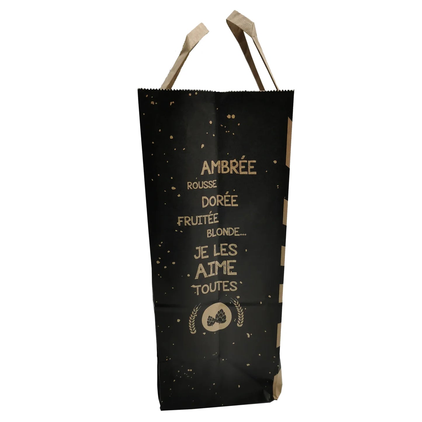 San Diego kraft paper bag for 6 beers, 20x11x28cm