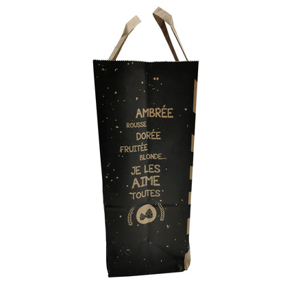 San Diego kraft paper bag for 6 beers, 20x11x28cm