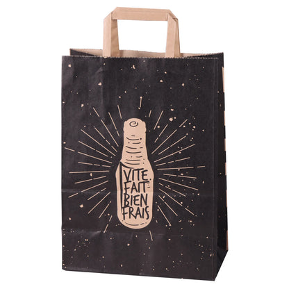 San Diego kraft paper bag for 6 beers, 20x11x28cm
