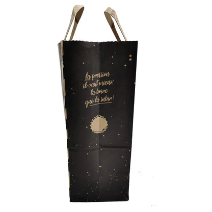 San Diego kraft paper bag for 6 beers, 20x11x28cm