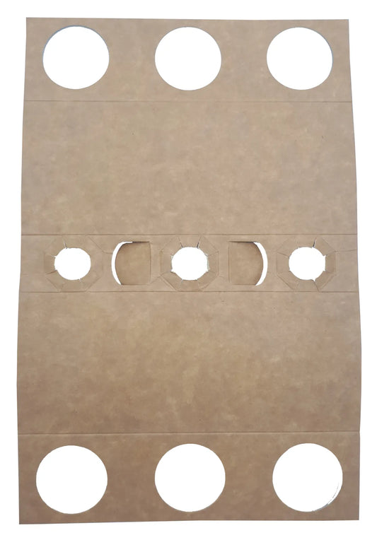 Cardboard tripack for 3 beers (long neck type)