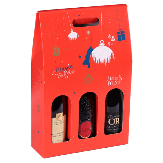 Valisette Sofia carton 3 bouteilles