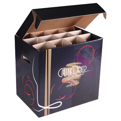 Caisse Calendrier de lavent Santino carton 12 bouteilles