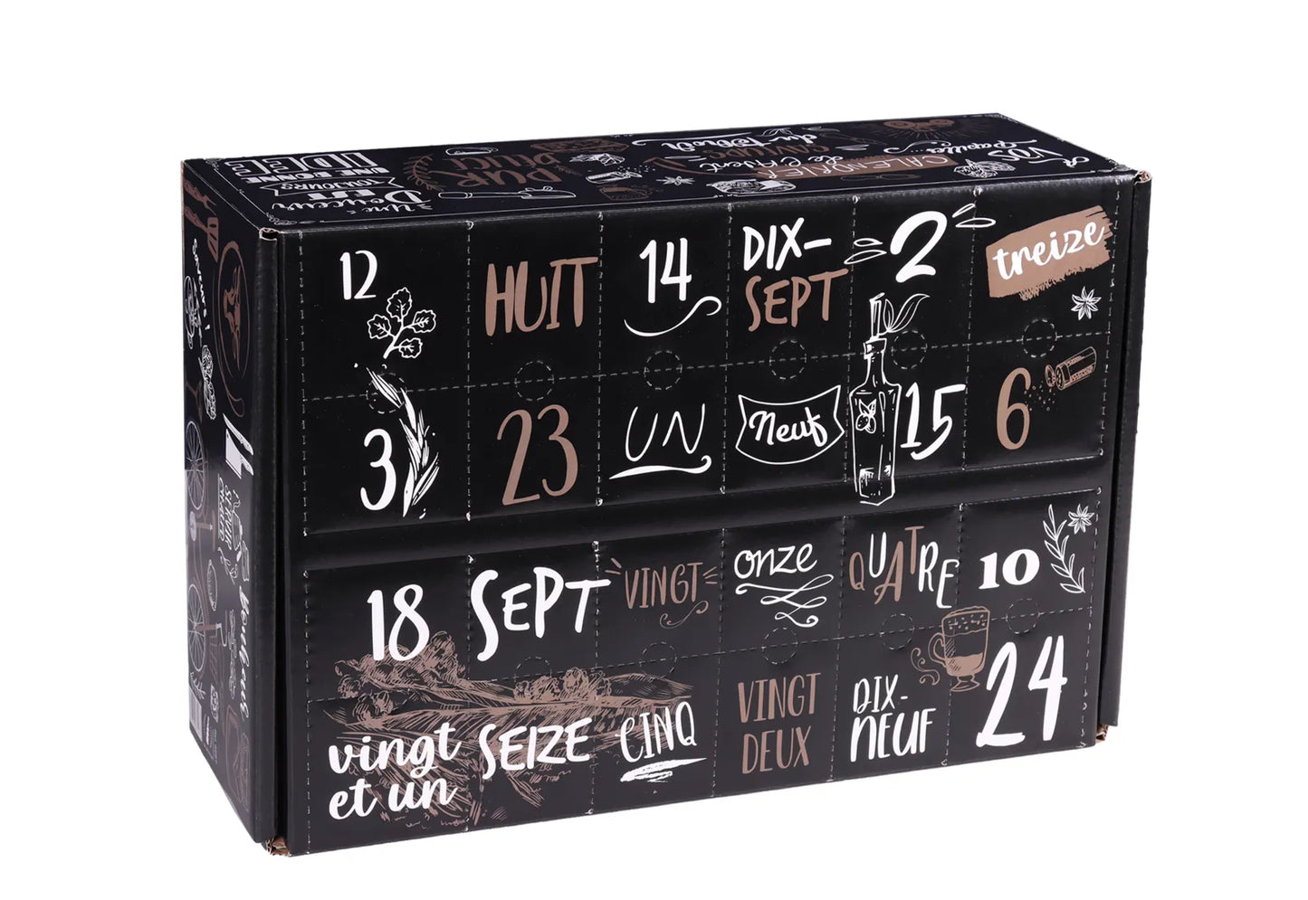 Caisse Calendrier de lavent Gusto terroir carton 24 cases