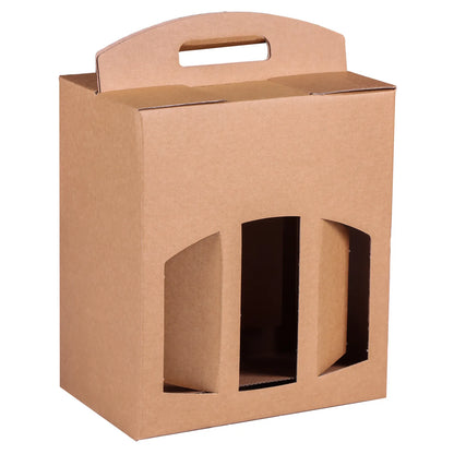 Valisette Atlanta carton kraft 6 bières 33cl (type steinie)