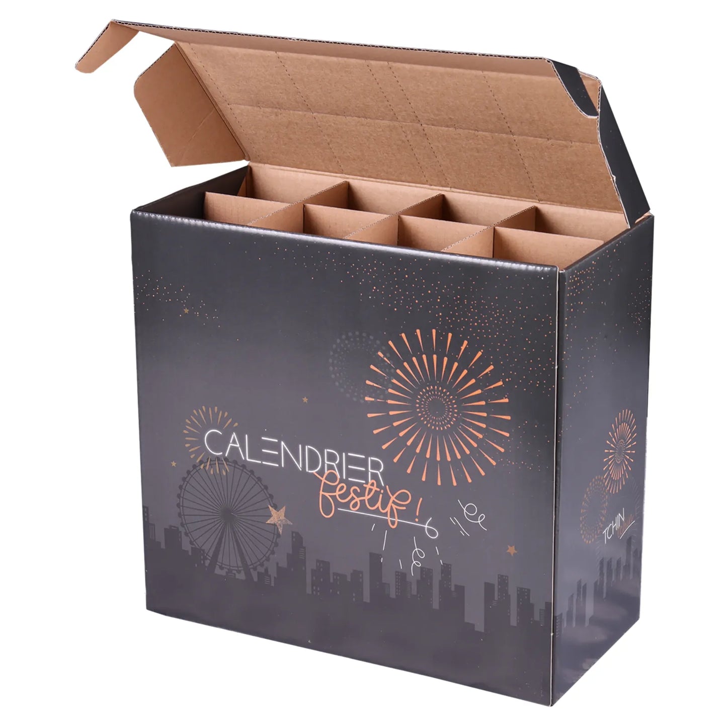 Caisse Calendrier Festif Céleste carton 8 cases 75cl