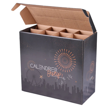 Caisse Calendrier Festif Céleste carton 8 cases 75cl