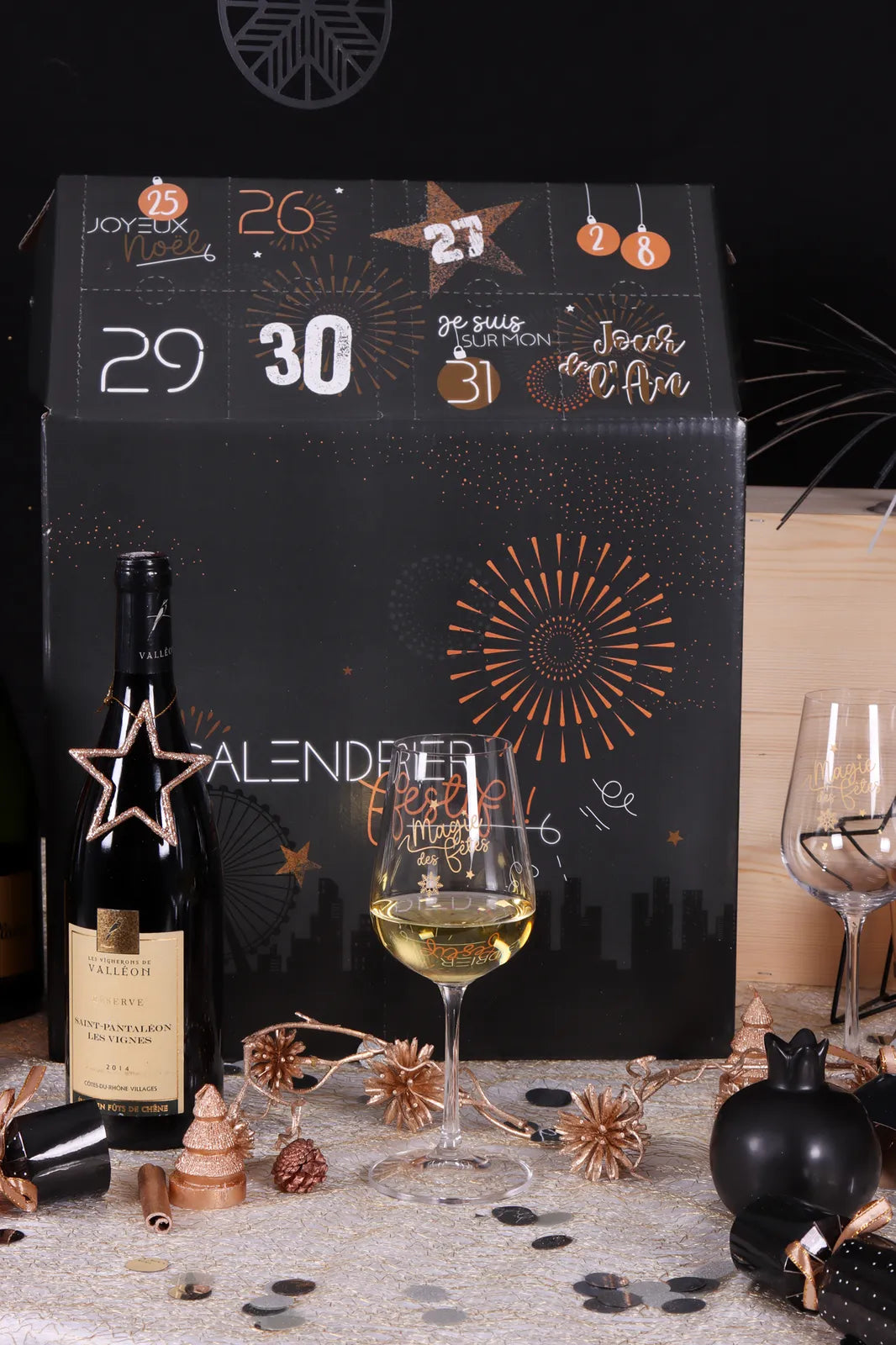 Caisse Calendrier Festif Céleste carton 8 cases 75cl