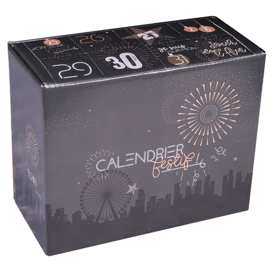 Caisse Calendrier Festif Céleste 8 cases 50cl