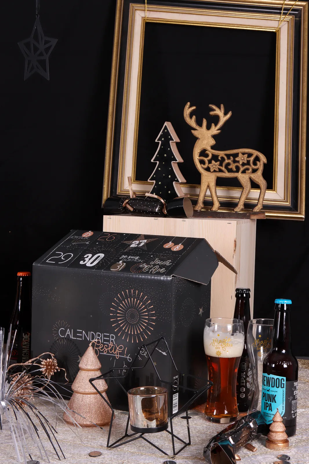 Caisse Calendrier Festif Céleste 8 cases 50cl