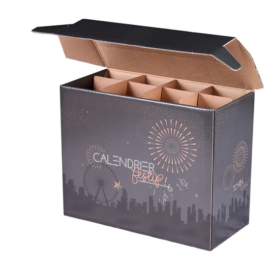 Caisse Calendrier Festif Céleste 8 cases 50cl