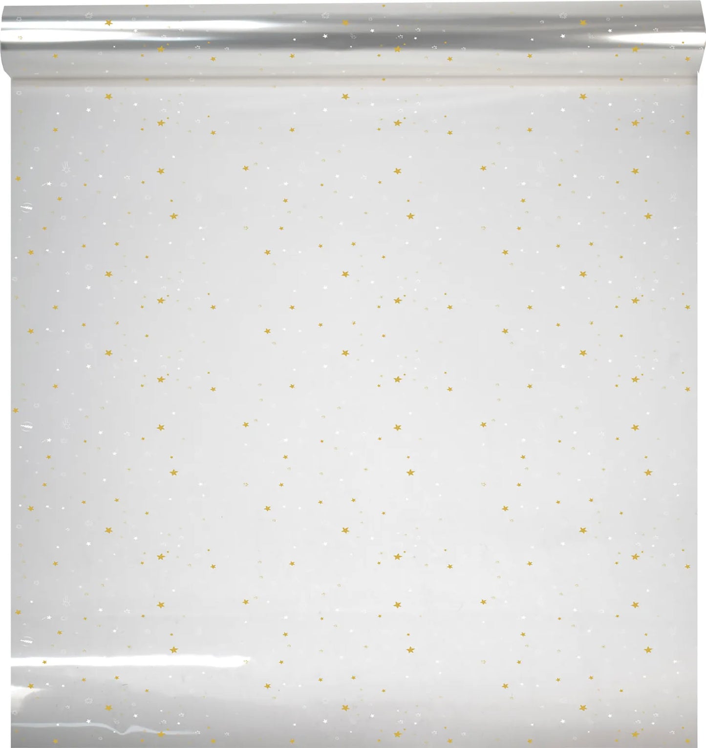 Film polypro Stars blanc/or 40µ 0.60x120m