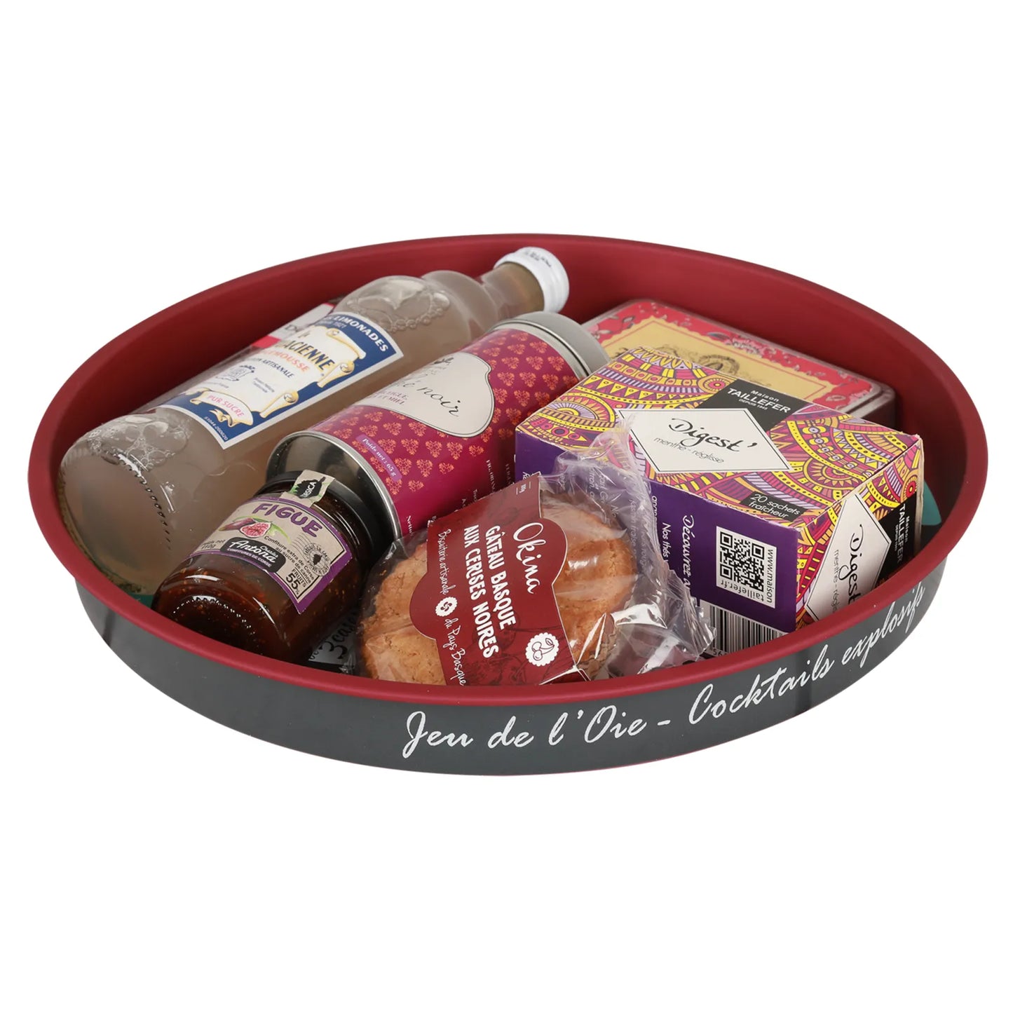 Plateau Viggo métal rond - Jeu de lOie