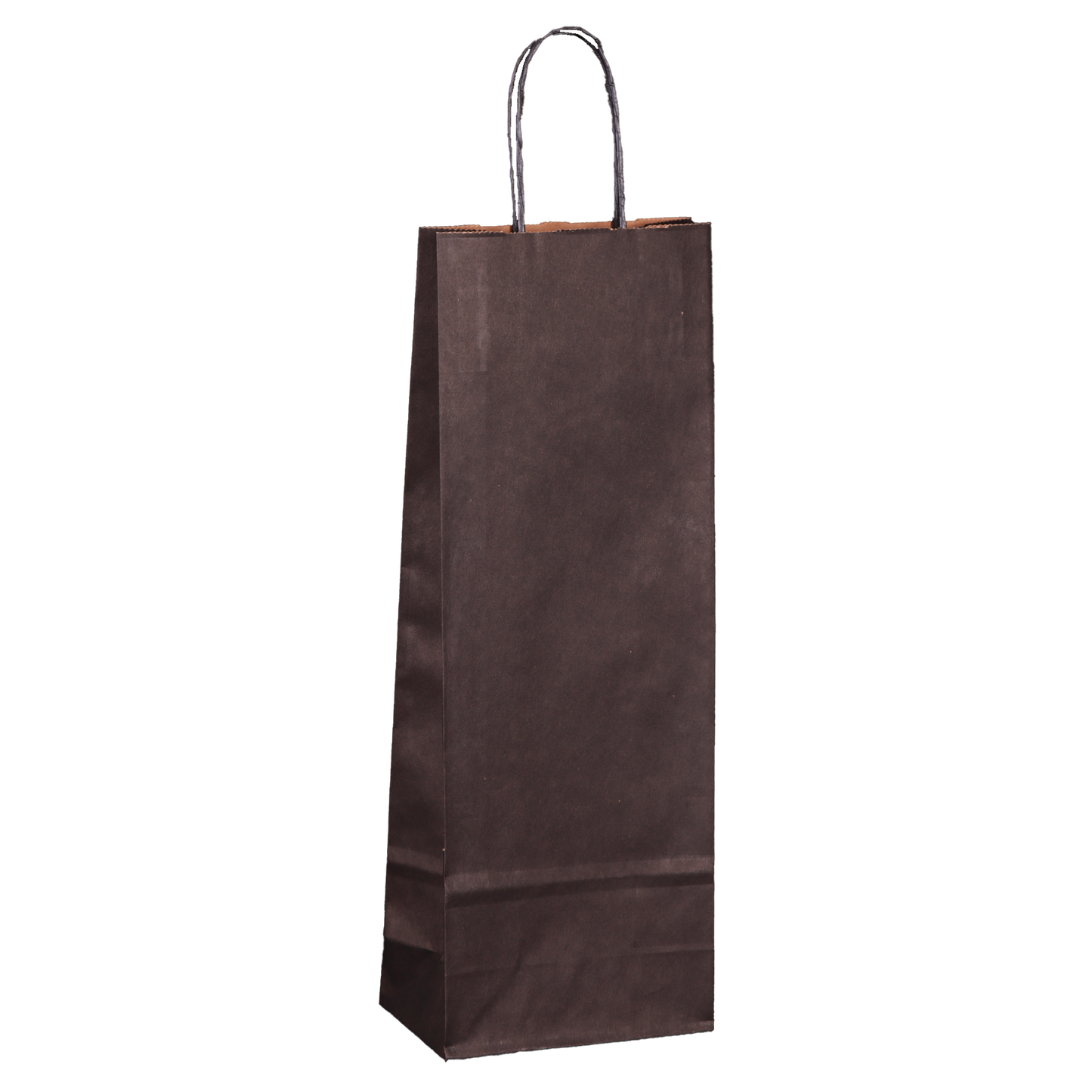 Sac Esprit Eco papier kraft noir 1 bouteille
