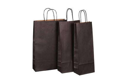 Black kraft paper 1-bottle Spirit Eco Bag
