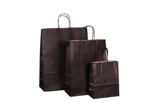 Esprit Eco Kraft Paper Shopper Bag 26x12x35cm Black