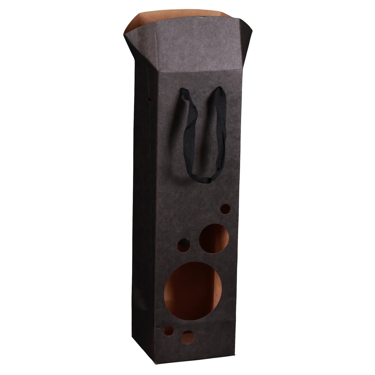Boxbag Chicago kraft paper bag with 1 window bottle