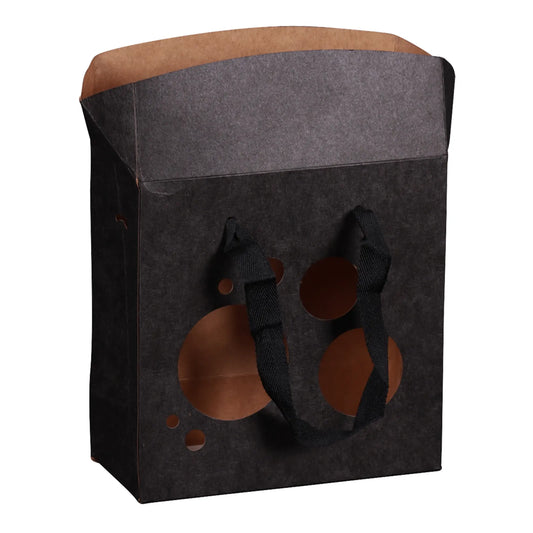 Sac Boxbag Chicago papier kraft terroir 17x8x17cm fenêtre