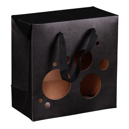 Sac Boxbag Chicago papier kraft terroir 22x11x22cm fenêtre