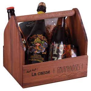 Gustave wooden basket 23x18x8/20cm - The treat box