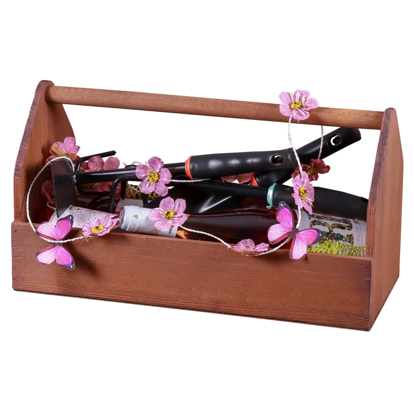 Gustave wooden basket 40x18x8/20cm - The treat box