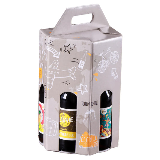 Fiji carousel suitcase containing 7 x 33cl beers (long neck type)