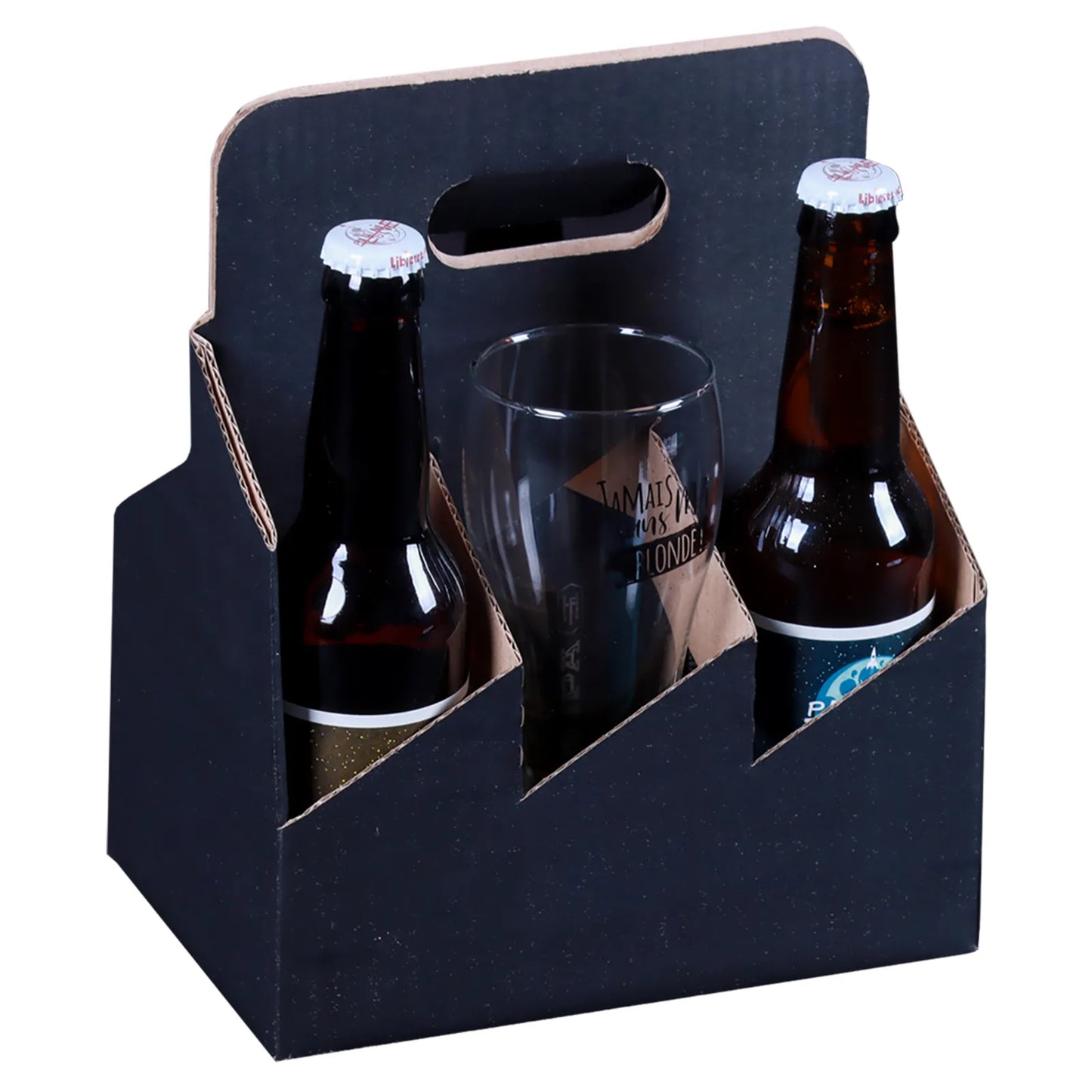 Valisette panier Buffalo carton kraft 6 bières 33cl