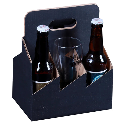 Valisette panier Buffalo carton kraft 6 bières 33cl