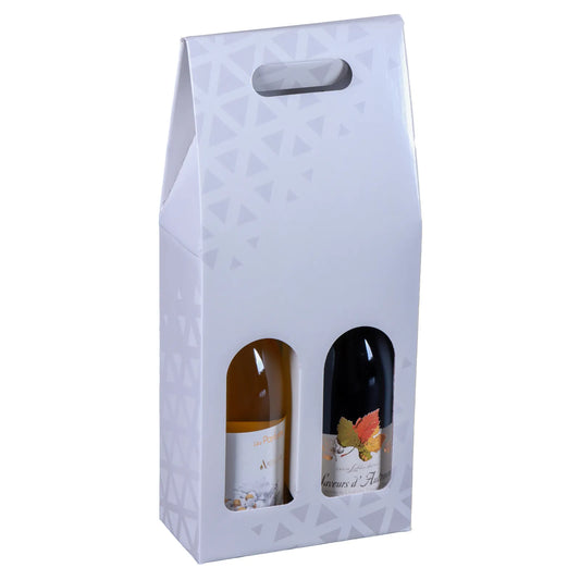 Montreal cardboard suitcase for 2 bottles