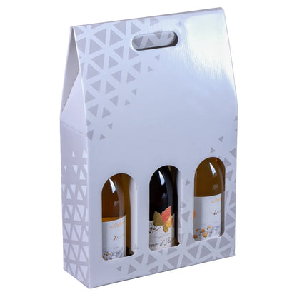 Montreal cardboard suitcase with 3 bottles