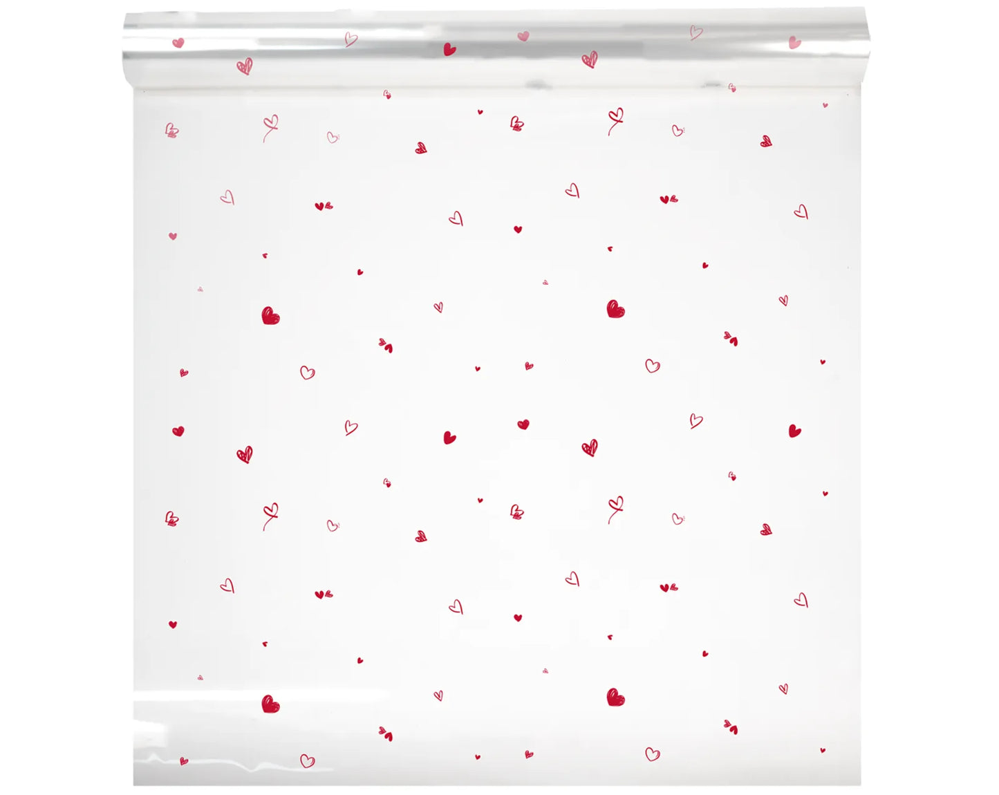 Film polypro Coeur rouge 40µ 0.60x120m